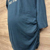 LS Ruched Shirt Extra Thankful This Year Large