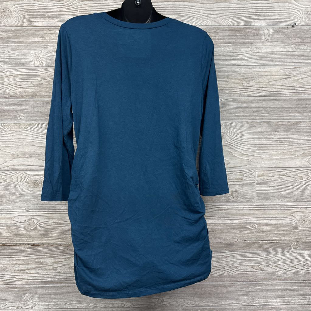 LS Ruched Shirt Extra Thankful This Year Large