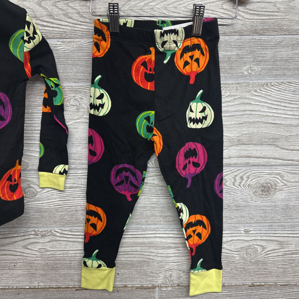 NEW 2 Pc LS PJs Pumpkins 3T