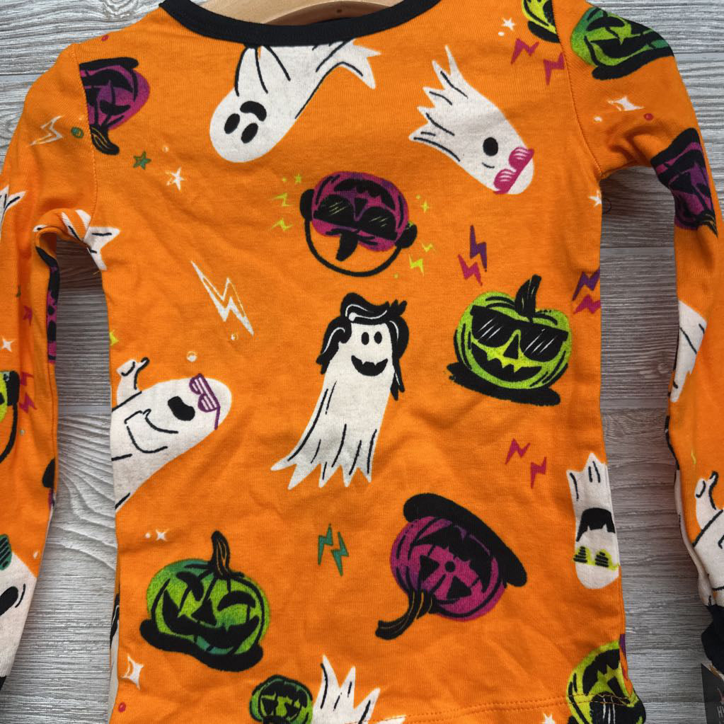 NEW 2 Pc LS PJs Pumpkins Ghosts 3T