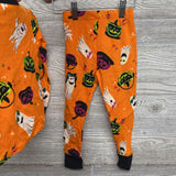 NEW 2 Pc LS PJs Pumpkins Ghosts 3T