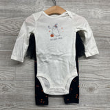NEW LS Bodysuit Fa-boo-lous & Skirted Leggings Stars 9M
