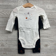 NEW LS Bodysuit Fa-boo-lous & Skirted Leggings Stars 9M