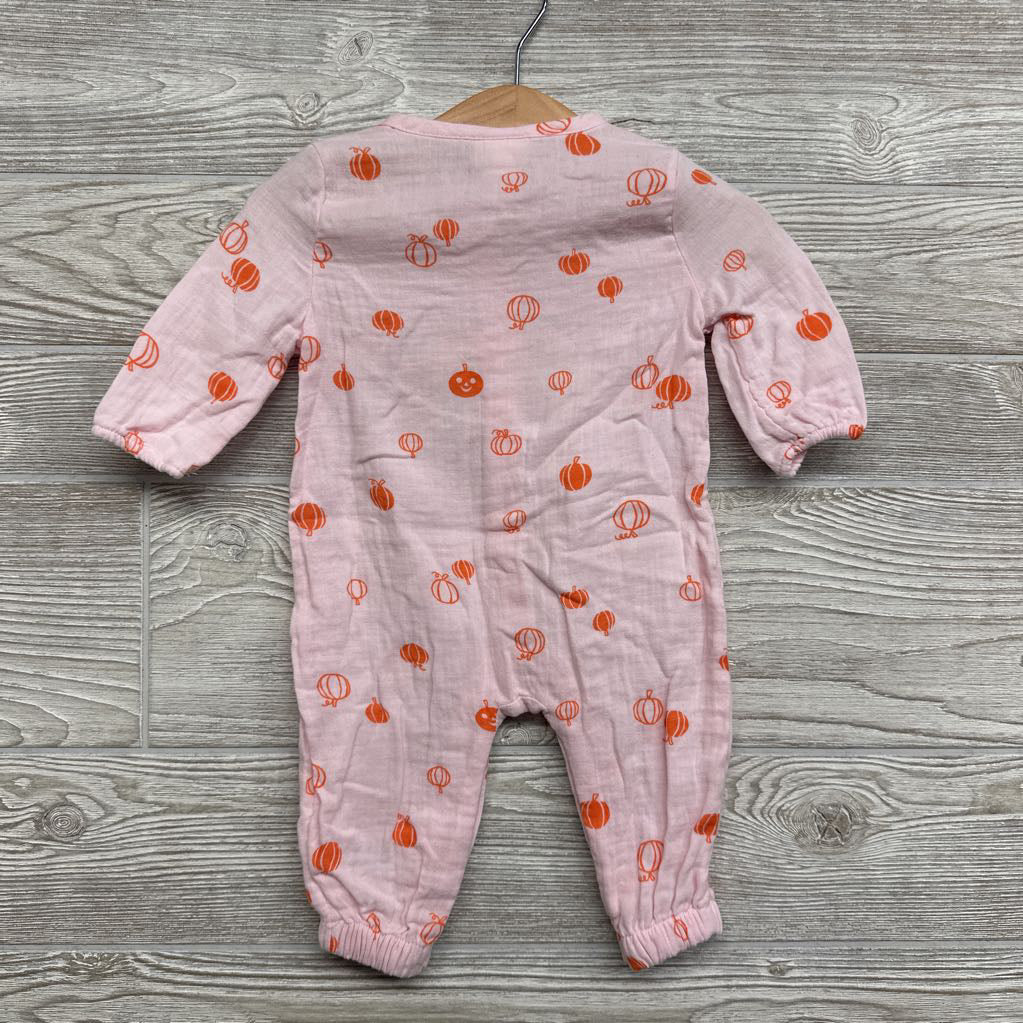 LS Gauze Outfit Pumpkins 0-3M