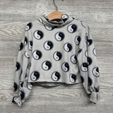 handmade LS Cropped Turtle Neck Shirt Ghost Yin Yang 3T
