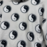 handmade LS Cropped Turtle Neck Shirt Ghost Yin Yang 3T