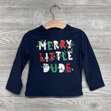 LS Shirt Merry Little Dude 2T