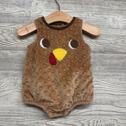 Minky Dot Turkey Outfit W/ Hat 6M