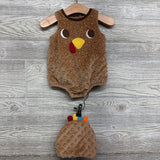 Minky Dot Turkey Outfit W/ Hat 6M