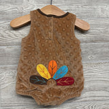 Minky Dot Turkey Outfit W/ Hat 6M