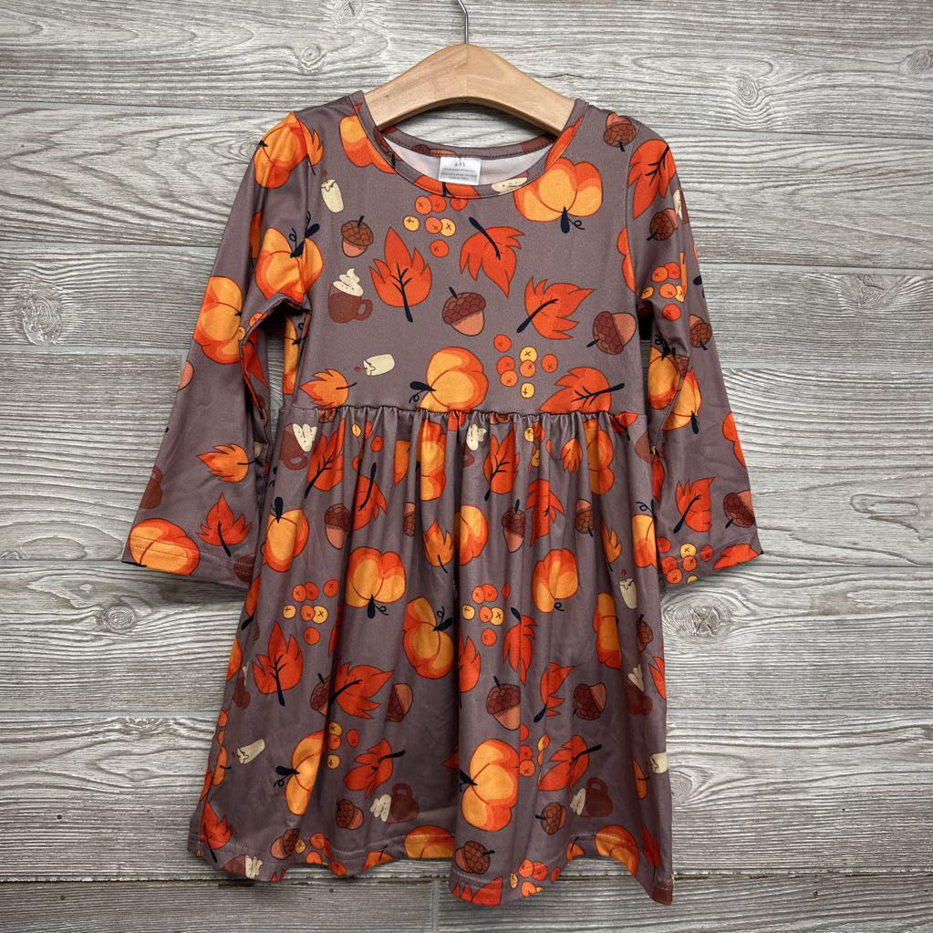 LS Dress Leaves Acorns 4-5