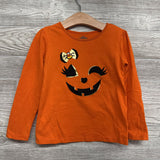 LS Shirt Pumpkin Face 4T