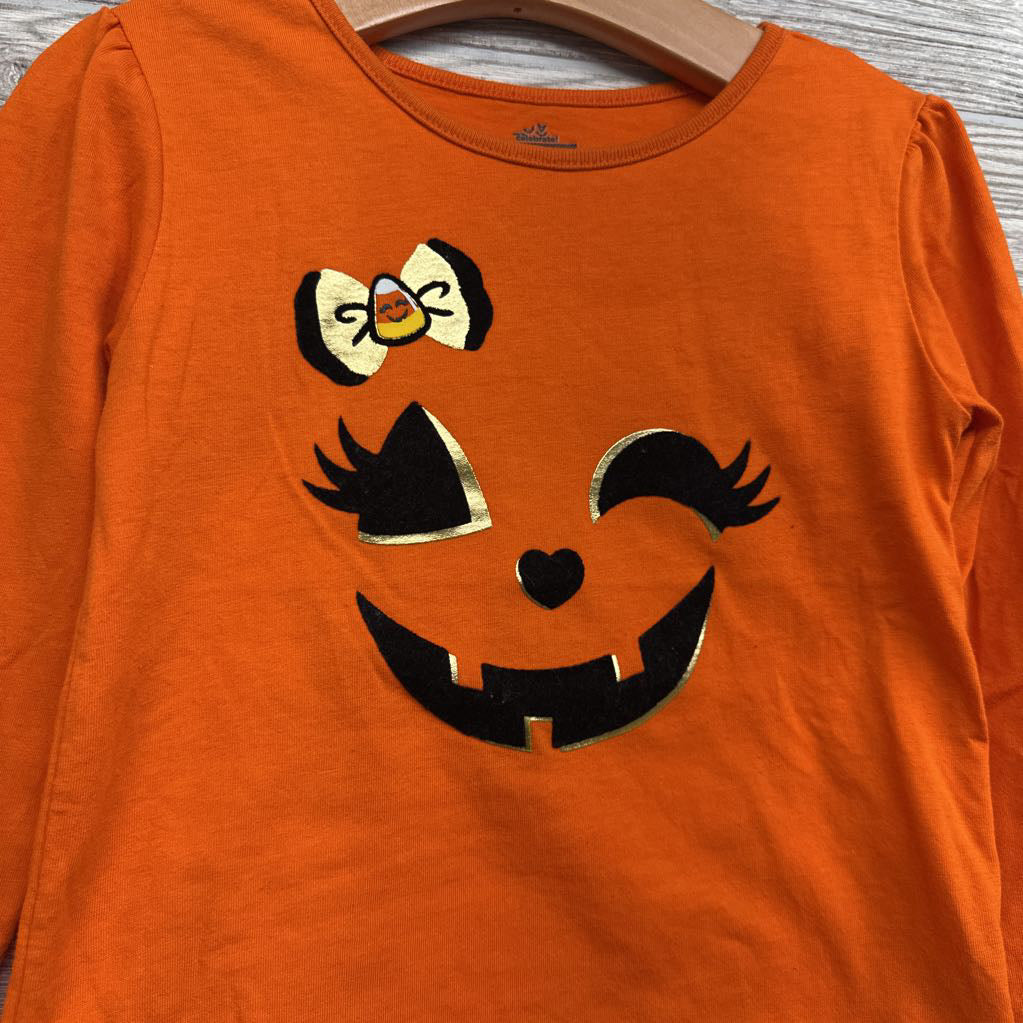 LS Shirt Pumpkin Face 4T
