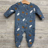 LS Quilted Outfit Ghosts Pumpkins 3-6M