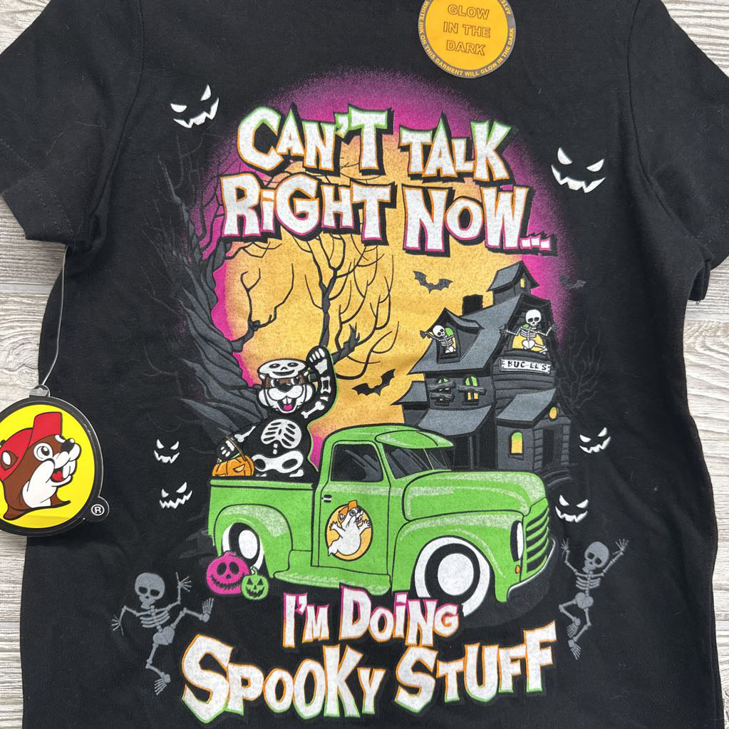 NEW Glow In The Dark Can't Talk Right Now I'm Doing Spooky Stuff 4T