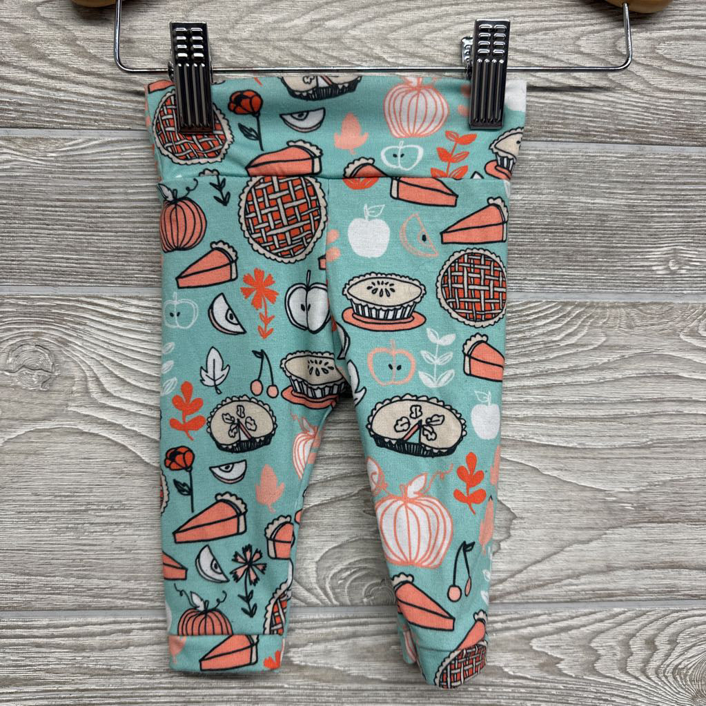 Handmade Leggings Pumpkins Pie 0-3M