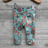 Handmade Leggings Pumpkins Pie 0-3M