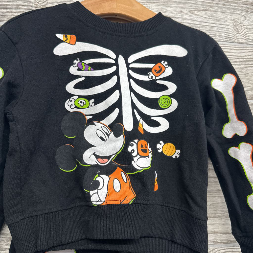 Crewneck & Joggers Mickey Mouse Skeleton 2T
