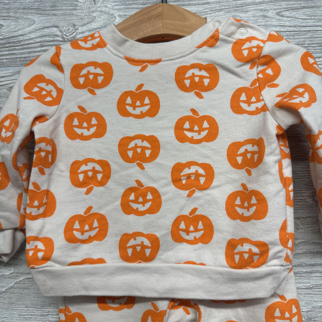 Crewneck & French Terry Joggers Pumpkins 6-9M