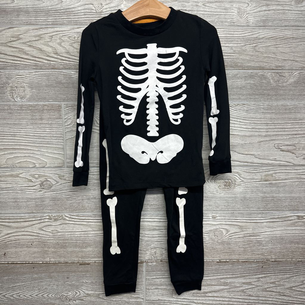 2 Pc LS Skeleton PJs 5T