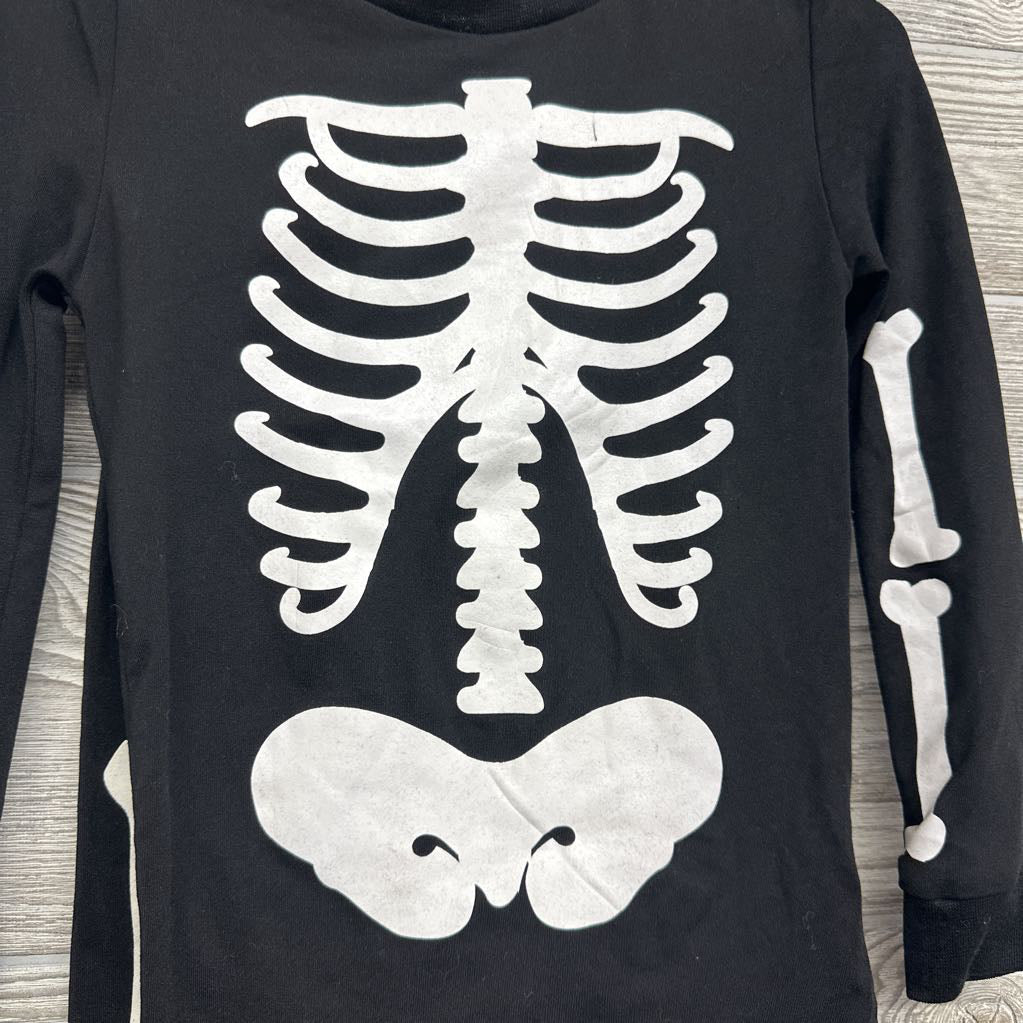 2 Pc LS Skeleton PJs 5T