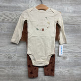 NEW LS Bodysuit Full Of Thanks & Tutu Leggings 18M