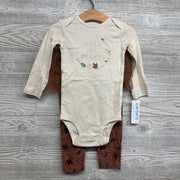 NEW LS Bodysuit Full Of Thanks & Tutu Leggings 18M