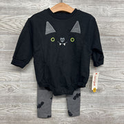 NEW LS Romper & Leggings Bats 18M