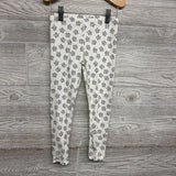 Ribbed Leggings Flowers 5T