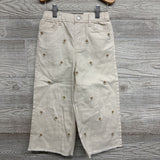 NEW Wide Leg Pants Embroidered Flowers 5T