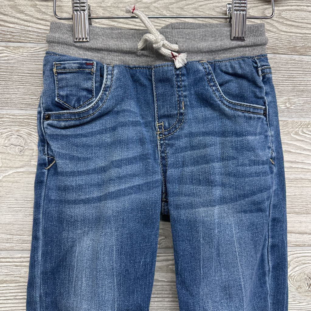 Pull On Drawstring Straight Jeans 5T