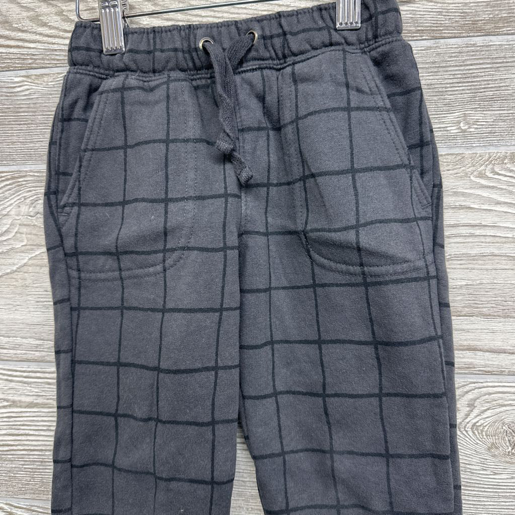 Drawstring Jogger Sweatpants Grid 5T