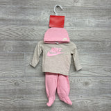 NEW LS Shirt, Waffle Knit Footed Pants & Hat NB
