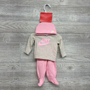 NEW LS Shirt, Waffle Knit Footed Pants & Hat NB