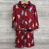 2 Pc LS Button Up PJs Stars *
