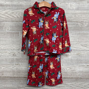 2 Pc LS Button Up PJs Stars *