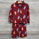 2 Pc LS Button Up PJs Stars *