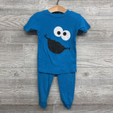 2 Pc PJs Cookie Monster 4T