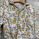2 Pc LS Button Up PJs Flowers 4T