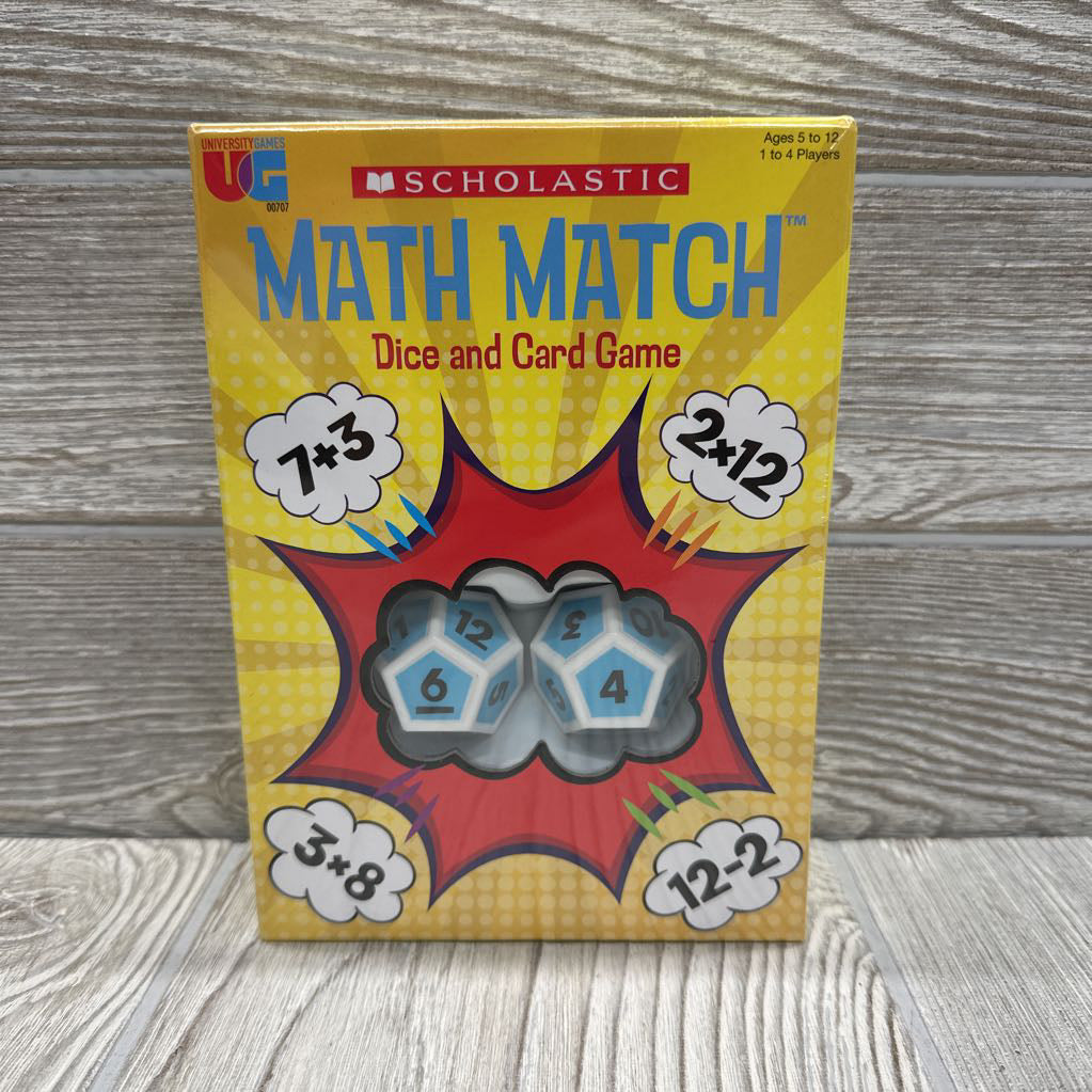 NEW Math Match Dice & Card Game