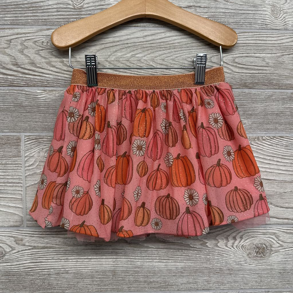 Tulle Skirt Pumpkins Foil Dots 4-6