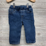 90's Original Lined Drawstring Jeans 12-18M