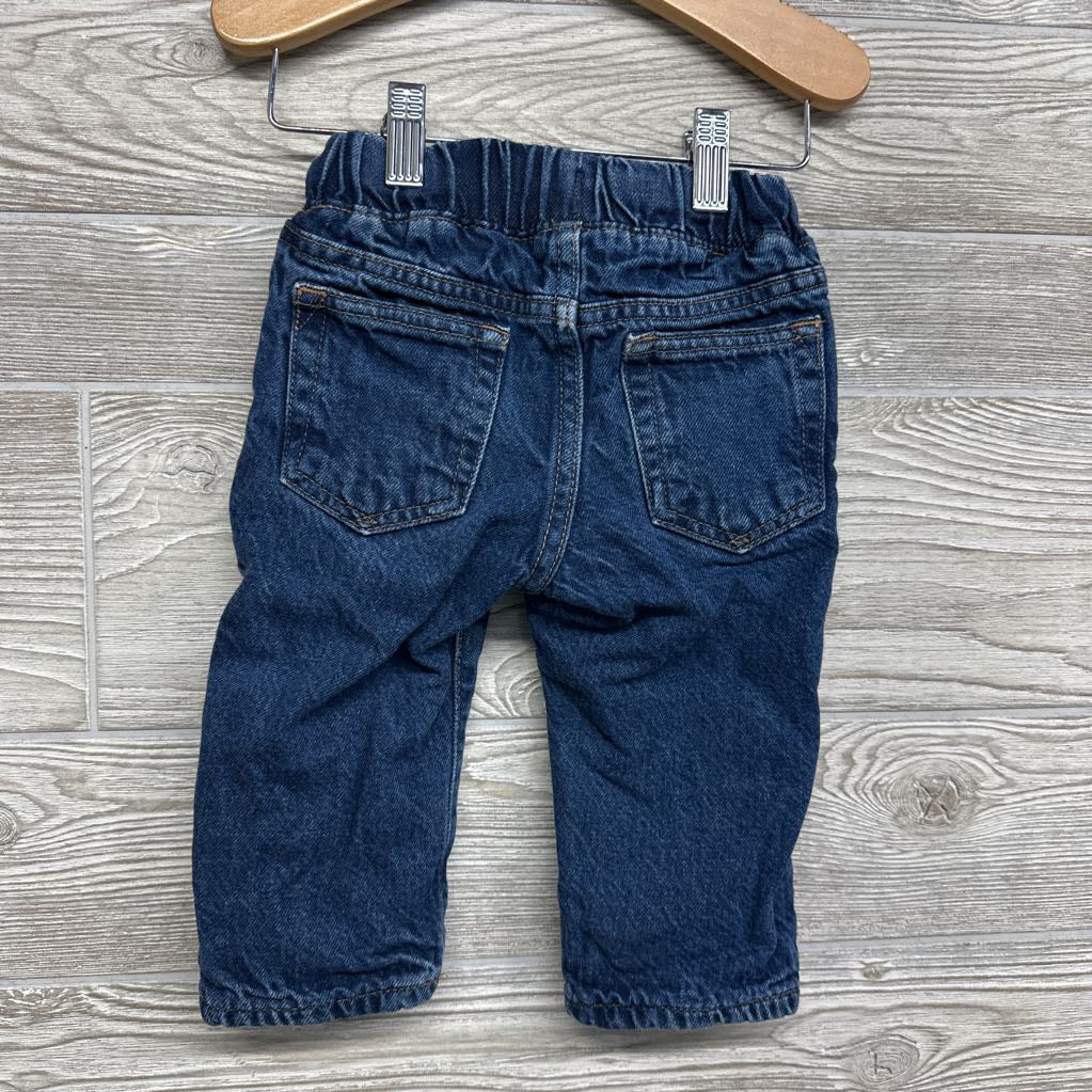 90's Original Lined Drawstring Jeans 12-18M