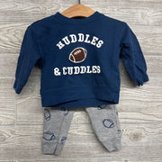 Crewneck Huddles & Cuddles & French Terry Joggers Footballs 9M