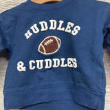 Crewneck Huddles & Cuddles & French Terry Joggers Footballs 9M