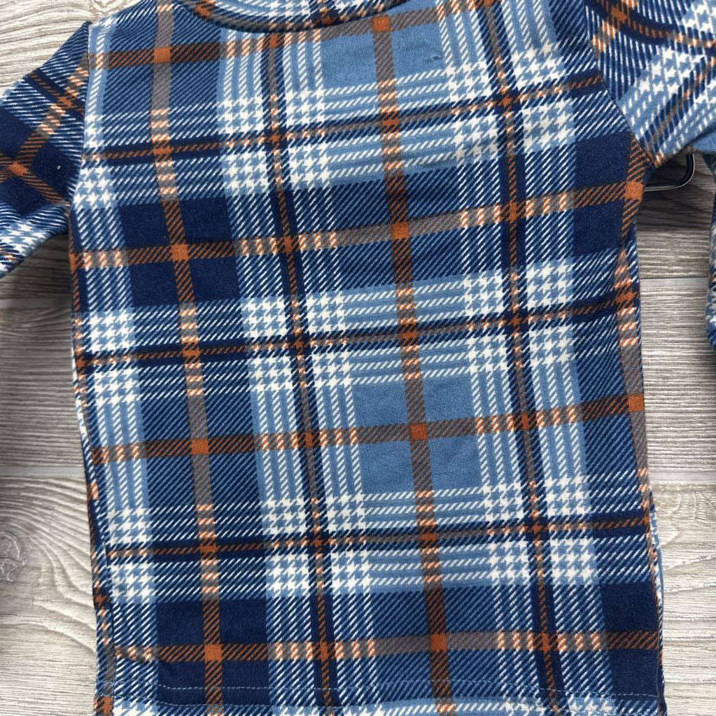 2 Pc LS Plaid PJs 12M