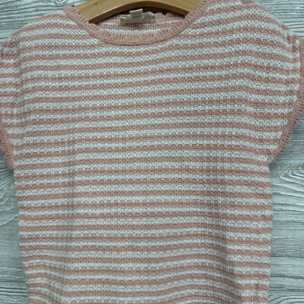 Knit Shirt Stripes & Flare Pants Slit Hem 4