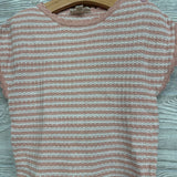 Knit Shirt Stripes & Flare Pants Slit Hem 4