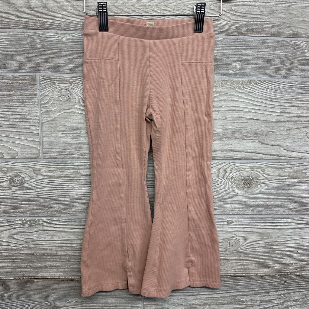 Knit Shirt Stripes & Flare Pants Slit Hem 4