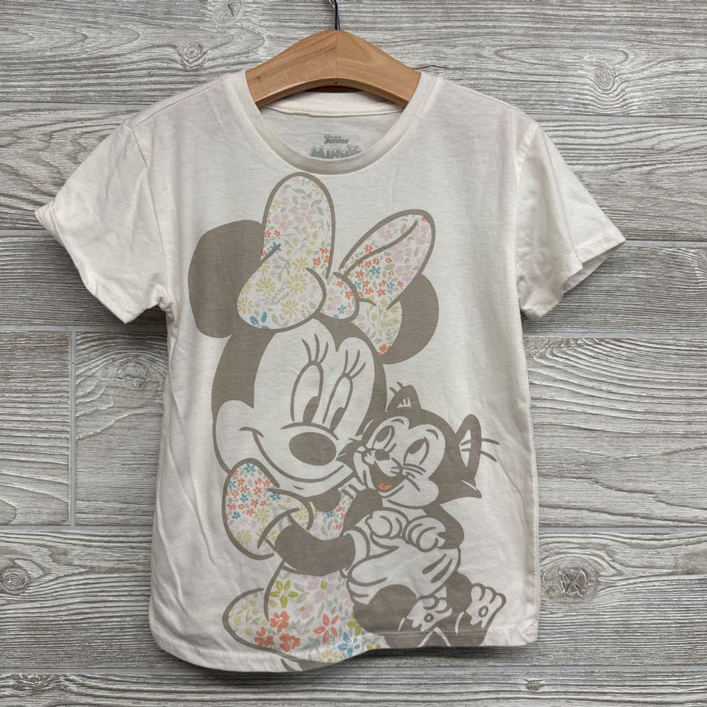 Shirt Minnie Mouse Flower Bow & Ribbed Bike Shorts Flowers 5T